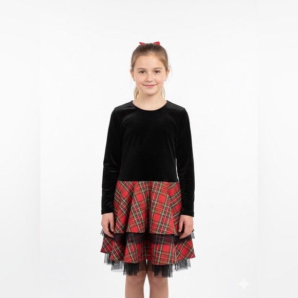 Bonnie Jean Other - Bonnie Jean Elegant Black Velvet Dress